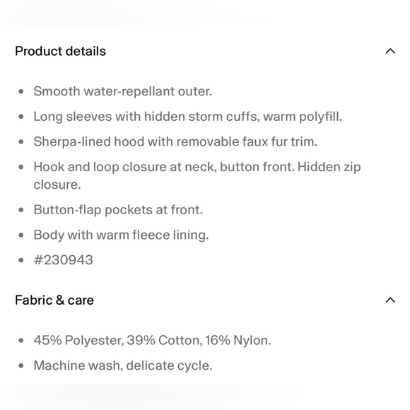 GAP Fur-trim snorkel jacket - Picture 3 of 7